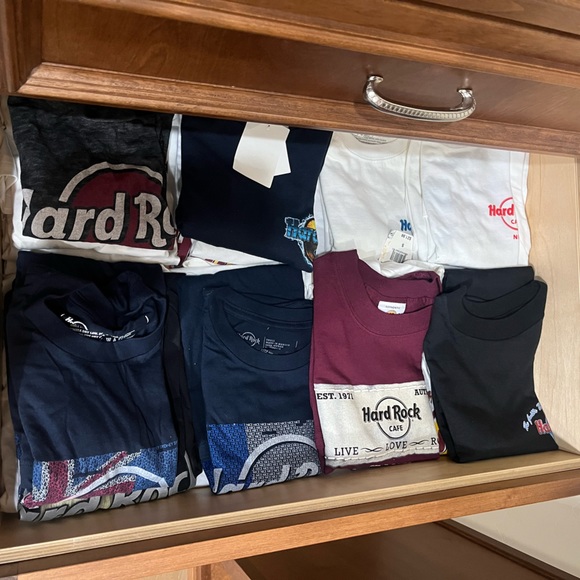 56 Hard Rock Cafe T-Shirts. NWT. They all have tags and labels of authenticity. - Picture 2 of 9